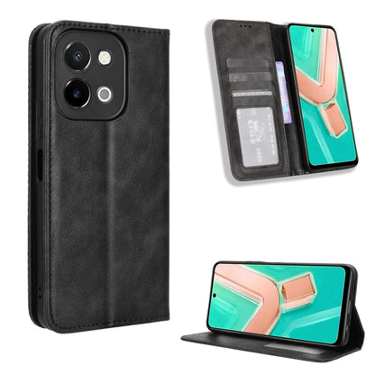Magnetic Buckle Retro Texture Leather Phone Case, For vivo Y58 5G, For vivo S19 Pro 5G / V40 5G, For vivo S19 5G, For vivo Y28 4G, For vivo X100 Ultra 5G, For vivo Y38 5G / Y200i 5G