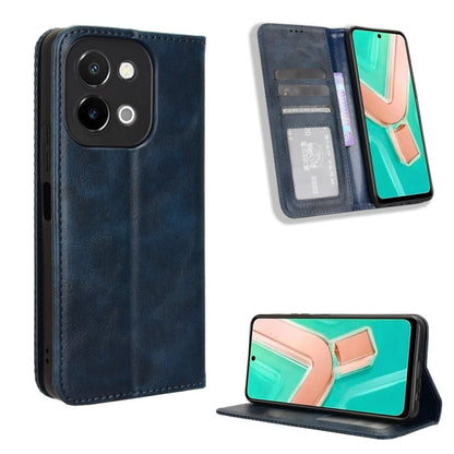 Magnetic Buckle Retro Texture Leather Phone Case, For vivo Y58 5G, For vivo S19 Pro 5G / V40 5G, For vivo S19 5G, For vivo Y28 4G, For vivo X100 Ultra 5G, For vivo Y38 5G / Y200i 5G