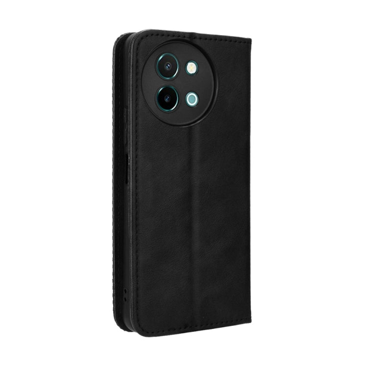 Magnetic Buckle Retro Texture Leather Phone Case, For vivo Y58 5G, For vivo S19 Pro 5G / V40 5G, For vivo S19 5G, For vivo Y28 4G, For vivo X100 Ultra 5G, For vivo Y38 5G / Y200i 5G
