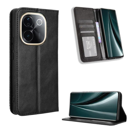 Magnetic Buckle Retro Texture Leather Phone Case, For vivo X200 Pro mini 5G, For vivo X200 Pro 5G, For vivo V40 Lite 4G / 5G IDN, For vivo V40e 5G / iQOO Z9S 5G, For vivo T3 Pro 5G / iQOO Z9S Pro 5G, For vivo V30e 5G / V40 Lite 5G