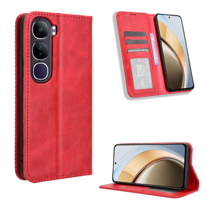 Magnetic Buckle Retro Texture Leather Phone Case, For vivo X200 Pro mini 5G, For vivo X200 Pro 5G, For vivo V40 Lite 4G / 5G IDN, For vivo V40e 5G / iQOO Z9S 5G, For vivo T3 Pro 5G / iQOO Z9S Pro 5G, For vivo V30e 5G / V40 Lite 5G