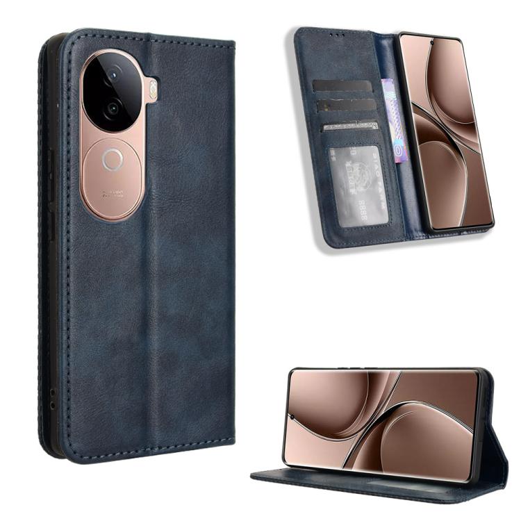 Magnetic Buckle Retro Texture Leather Phone Case, For vivo X200 Pro mini 5G, For vivo X200 Pro 5G, For vivo V40 Lite 4G / 5G IDN, For vivo V40e 5G / iQOO Z9S 5G, For vivo T3 Pro 5G / iQOO Z9S Pro 5G, For vivo V30e 5G / V40 Lite 5G