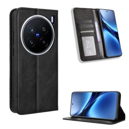 Magnetic Buckle Retro Texture Leather Phone Case, For vivo X200 Pro mini 5G, For vivo X200 Pro 5G, For vivo V40 Lite 4G / 5G IDN, For vivo V40e 5G / iQOO Z9S 5G, For vivo T3 Pro 5G / iQOO Z9S Pro 5G, For vivo V30e 5G / V40 Lite 5G