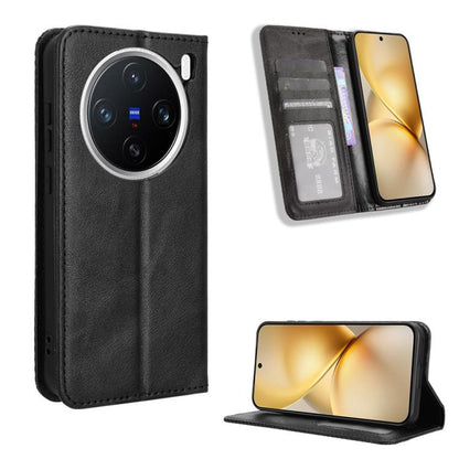 Magnetic Buckle Retro Texture Leather Phone Case, For vivo X200 Pro mini 5G, For vivo X200 Pro 5G, For vivo V40 Lite 4G / 5G IDN, For vivo V40e 5G / iQOO Z9S 5G, For vivo T3 Pro 5G / iQOO Z9S Pro 5G, For vivo V30e 5G / V40 Lite 5G