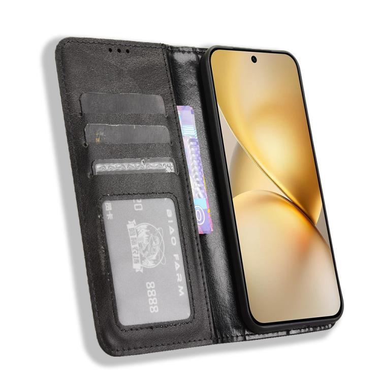 Magnetic Buckle Retro Texture Leather Phone Case, For vivo X200 Pro mini 5G, For vivo X200 Pro 5G, For vivo V40 Lite 4G / 5G IDN, For vivo V40e 5G / iQOO Z9S 5G, For vivo T3 Pro 5G / iQOO Z9S Pro 5G, For vivo V30e 5G / V40 Lite 5G