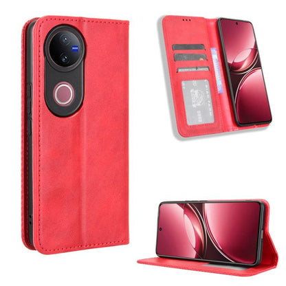 Magnetic Buckle Retro Texture Leather Phone Case, For vivo Y39 5G / Y300i, For vivo Y29 4G / T4x 5G, For vivo Y04 4G / Y29s 5G, For vivo V50 5G, For vivo Y19s 4G, For vivo X200 5G