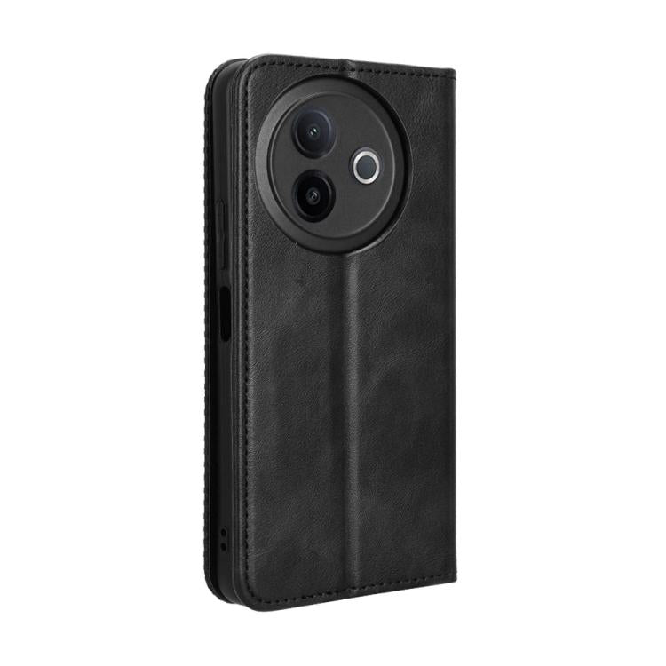 Magnetic Buckle Retro Texture Leather Phone Case, For vivo Y39 5G / Y300i, For vivo Y29 4G / T4x 5G, For vivo Y04 4G / Y29s 5G, For vivo V50 5G, For vivo Y19s 4G, For vivo X200 5G