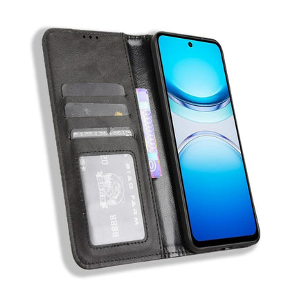Magnetic Buckle Retro Texture Leather Phone Case, For vivo Y39 5G / Y300i, For vivo Y29 4G / T4x 5G, For vivo Y04 4G / Y29s 5G, For vivo V50 5G, For vivo Y19s 4G, For vivo X200 5G