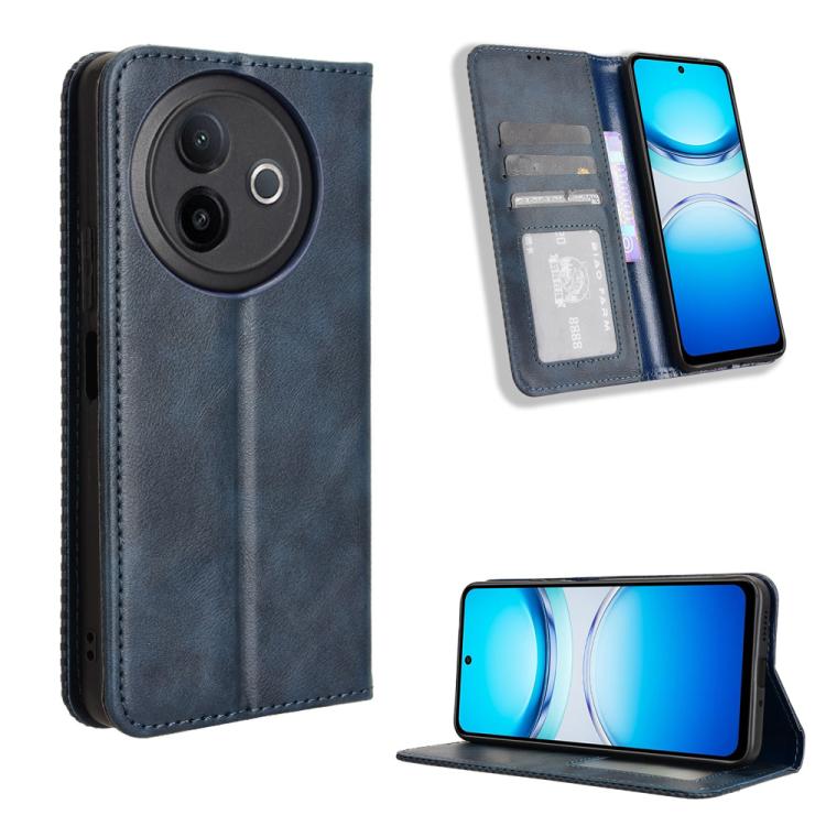 Magnetic Buckle Retro Texture Leather Phone Case, For vivo Y39 5G / Y300i, For vivo Y29 4G / T4x 5G, For vivo Y04 4G / Y29s 5G, For vivo V50 5G, For vivo Y19s 4G, For vivo X200 5G