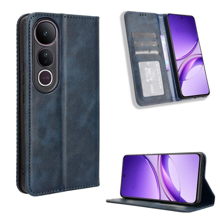Magnetic Buckle Retro Texture Leather Phone Case, For vivo V60 5G, For vivo X200 FE / S30 Pro mini, For vivo X200s 5G, For vivo T4 5G / iQOO Z10 5G Global, For vivo X200 Ultra 5G, For vivo V50 Lite 5G / 4G