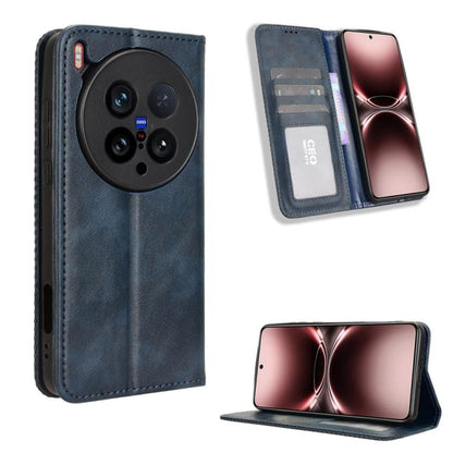 Magnetic Buckle Retro Texture Leather Phone Case, For vivo V60 5G, For vivo X200 FE / S30 Pro mini, For vivo X200s 5G, For vivo T4 5G / iQOO Z10 5G Global, For vivo X200 Ultra 5G, For vivo V50 Lite 5G / 4G