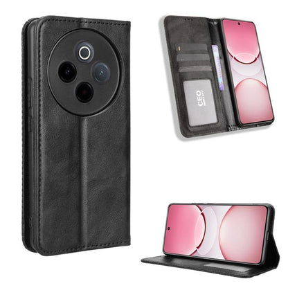 Magnetic Buckle Retro Texture Leather Phone Case, For vivo V60 5G, For vivo X200 FE / S30 Pro mini, For vivo X200s 5G, For vivo T4 5G / iQOO Z10 5G Global, For vivo X200 Ultra 5G, For vivo V50 Lite 5G / 4G