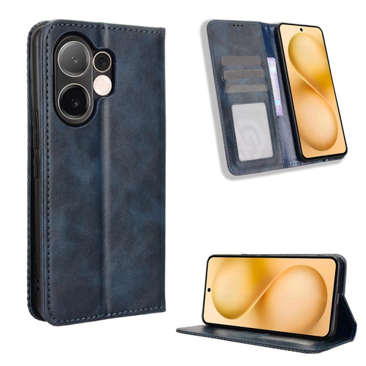Magnetic Buckle Retro Texture Leather Phone Case, For vivo V60 5G, For vivo X200 FE / S30 Pro mini, For vivo X200s 5G, For vivo T4 5G / iQOO Z10 5G Global, For vivo X200 Ultra 5G, For vivo V50 Lite 5G / 4G
