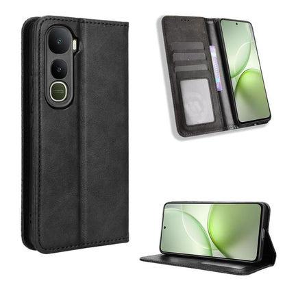 Magnetic Buckle Retro Texture Leather Phone Case, For vivo iQOO 15 5G, For vivo X300 Pro, For vivo X300, For vivo V60 Lite 4G / 5G, For vivo Y31 5G 2025, For vivo Y400 4G / 5G / iQOO Z10 Lite 4G