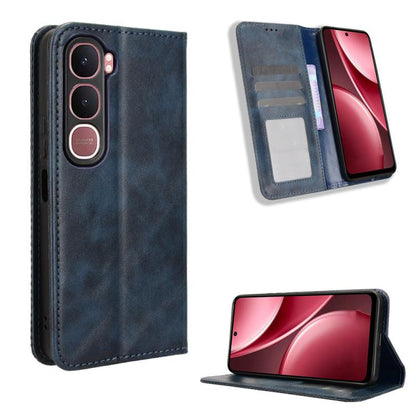 Magnetic Buckle Retro Texture Leather Phone Case, For vivo iQOO 15 5G, For vivo X300 Pro, For vivo X300, For vivo V60 Lite 4G / 5G, For vivo Y31 5G 2025, For vivo Y400 4G / 5G / iQOO Z10 Lite 4G