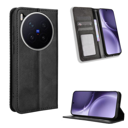 Magnetic Buckle Retro Texture Leather Phone Case, For vivo iQOO 15 5G, For vivo X300 Pro, For vivo X300, For vivo V60 Lite 4G / 5G, For vivo Y31 5G 2025, For vivo Y400 4G / 5G / iQOO Z10 Lite 4G