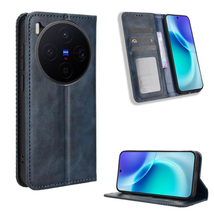Magnetic Buckle Retro Texture Leather Phone Case, For vivo iQOO 15 5G, For vivo X300 Pro, For vivo X300, For vivo V60 Lite 4G / 5G, For vivo Y31 5G 2025, For vivo Y400 4G / 5G / iQOO Z10 Lite 4G