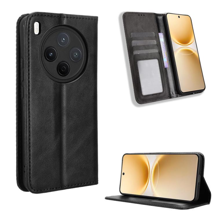 Magnetic Buckle Retro Texture Leather Phone Case, For vivo Y21 5G / Y05 4G, For vivo V70 FE 5G, For vivo V70 5G / V70 Elite 5G, For vivo iQOO Z11 Turbo 5G / 15R 5G, For vivo Y31d 4G / Y500i 5G, For vivo Y500 Pro 5G