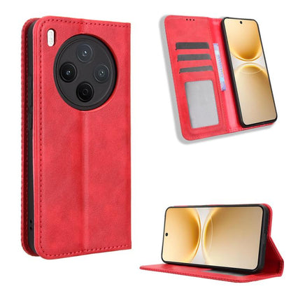 Magnetic Buckle Retro Texture Leather Phone Case, For vivo Y21 5G / Y05 4G, For vivo V70 FE 5G, For vivo V70 5G / V70 Elite 5G, For vivo iQOO Z11 Turbo 5G / 15R 5G, For vivo Y31d 4G / Y500i 5G, For vivo Y500 Pro 5G