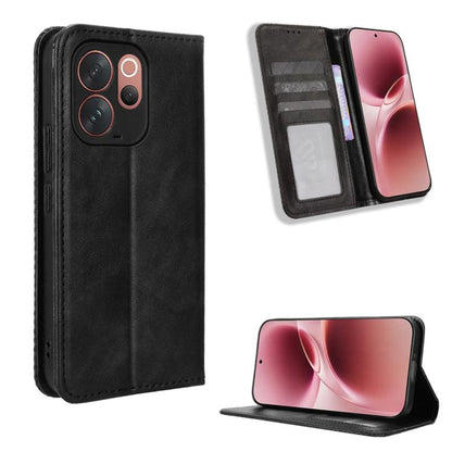 Magnetic Buckle Retro Texture Leather Phone Case, For vivo Y21 5G / Y05 4G, For vivo V70 FE 5G, For vivo V70 5G / V70 Elite 5G, For vivo iQOO Z11 Turbo 5G / 15R 5G, For vivo Y31d 4G / Y500i 5G, For vivo Y500 Pro 5G