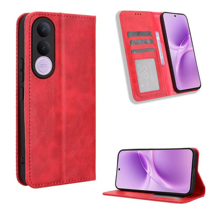 Magnetic Buckle Retro Texture Leather Phone Case, For vivo Y21 5G / Y05 4G, For vivo V70 FE 5G, For vivo V70 5G / V70 Elite 5G, For vivo iQOO Z11 Turbo 5G / 15R 5G, For vivo Y31d 4G / Y500i 5G, For vivo Y500 Pro 5G