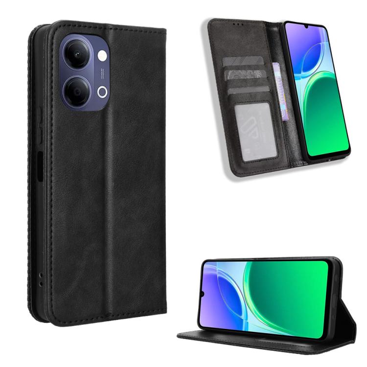Magnetic Buckle Retro Texture Leather Phone Case, For vivo Y21 5G / Y05 4G, For vivo V70 FE 5G, For vivo V70 5G / V70 Elite 5G, For vivo iQOO Z11 Turbo 5G / 15R 5G, For vivo Y31d 4G / Y500i 5G, For vivo Y500 Pro 5G