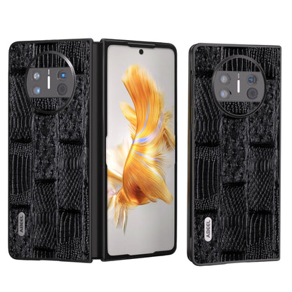 ABEEL Genuine Leather Mahjong Texture Series Phone Case, For Huawei Mate 60, For Huawei Mate X3
