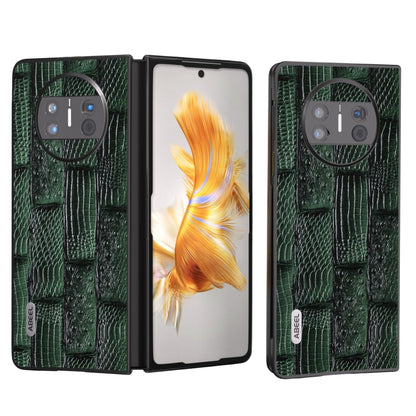 ABEEL Genuine Leather Mahjong Texture Series Phone Case, For Huawei Mate 60, For Huawei Mate X3