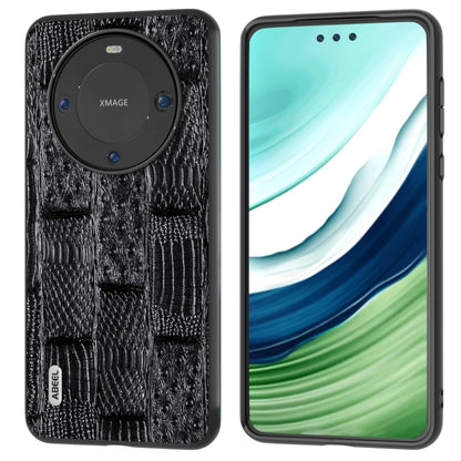ABEEL Genuine Leather Mahjong Texture Series Phone Case, For Huawei Mate 60, For Huawei Mate X3
