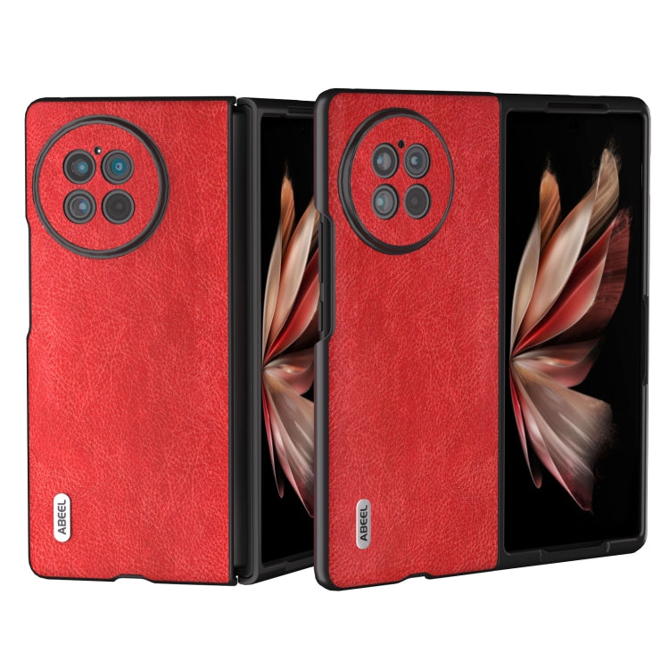 ABEEL Retro Litchi Texture PU Phone Case, For vivo X Flip, For vivo X Fold2 OPPO &amp; vivo Accessories - APEXEL INDIA - Mobile Lens - Mobile Camera Lens - Cellphone Accessories - Phone Lens - Smartphone Lens