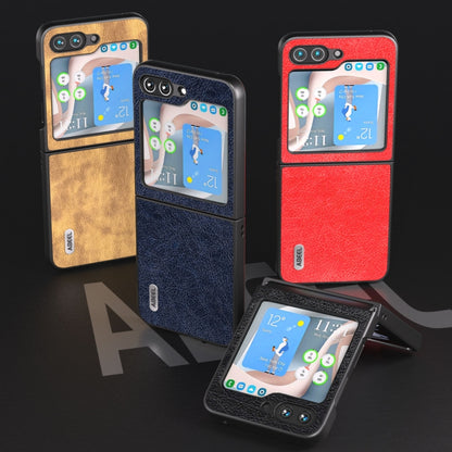 ABEEL Retro Litchi Texture PU Phone Case, For Samsung Galaxy Z Flip5, For Samsung Galaxy Z Fold5 engabe3721 Samsung Accessories - APEXEL INDIA - Mobile Lens - Mobile Camera Lens - Cellphone Accessories - Phone Lens - Smartphone Lens