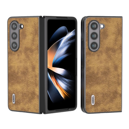 ABEEL Retro Litchi Texture PU Phone Case, For Samsung Galaxy Z Flip5, For Samsung Galaxy Z Fold5 engabe3721 Samsung Accessories - APEXEL INDIA - Mobile Lens - Mobile Camera Lens - Cellphone Accessories - Phone Lens - Smartphone Lens