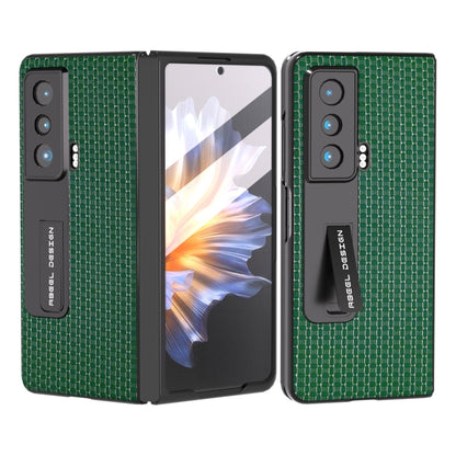 ABEEL Integrated Genuine Leather Luxury Series Phone Case with Holder, For Honor Magic Vs engabe3723 Mobile Accessories - APEXEL INDIA - Mobile Lens - Mobile Camera Lens - Cellphone Accessories - Phone Lens - Smartphone Lens