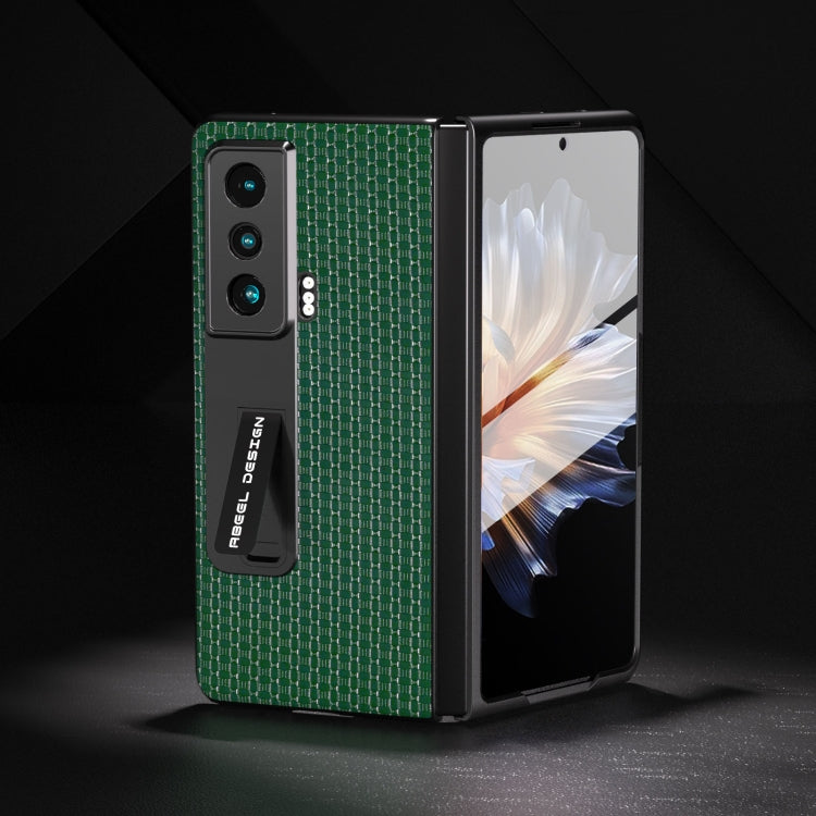 ABEEL Integrated Genuine Leather Luxury Series Phone Case with Holder, For Honor Magic Vs engabe3723 Mobile Accessories - APEXEL INDIA - Mobile Lens - Mobile Camera Lens - Cellphone Accessories - Phone Lens - Smartphone Lens