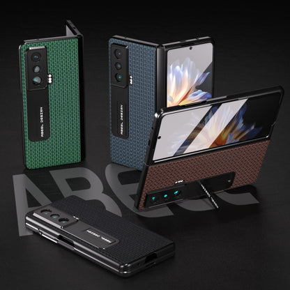 ABEEL Integrated Genuine Leather Luxury Series Phone Case with Holder, For Honor Magic Vs engabe3723 Mobile Accessories - APEXEL INDIA - Mobile Lens - Mobile Camera Lens - Cellphone Accessories - Phone Lens - Smartphone Lens
