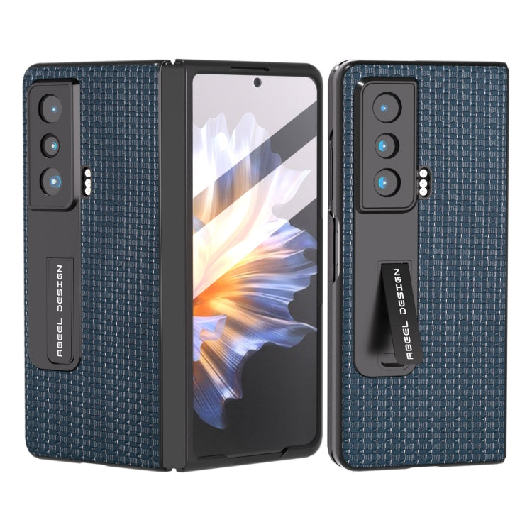 ABEEL Integrated Genuine Leather Luxury Series Phone Case with Holder, For Honor Magic Vs engabe3723 Mobile Accessories - APEXEL INDIA - Mobile Lens - Mobile Camera Lens - Cellphone Accessories - Phone Lens - Smartphone Lens