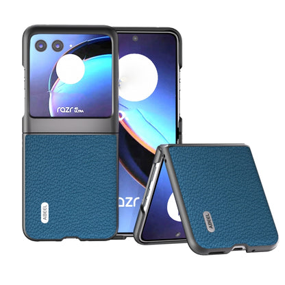 ABEEL Genuine Leather Litchi Texture Phone Case, For Motorola Razr 40, For Motorola Razr 40 Ultra Mobile Accessories - APEXEL INDIA - Mobile Lens - Mobile Camera Lens - Cellphone Accessories - Phone Lens - Smartphone Lens