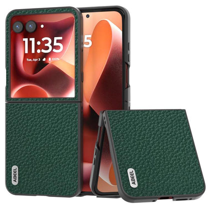 ABEEL Genuine Leather Litchi Texture Phone Case, For Motorola Razr 60 Ultra, For Motorola Razr 40, For Motorola Razr 40 Ultra Mobile Accessories - APEXEL INDIA - Mobile Lens - Mobile Camera Lens - Cellphone Accessories - Phone Lens - Smartphone Lens