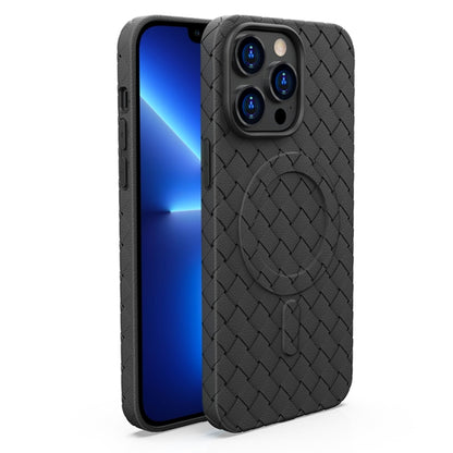 Woven Pattern MagSafe Magnetic Cooling Phone Case, For iPhone 13 Pro, For iPhone 13 Apple Accessories engwov3916 More iPhone Cases - APEXEL INDIA - Mobile Lens - Mobile Camera Lens - Cellphone Accessories - Phone Lens - Smartphone Lens