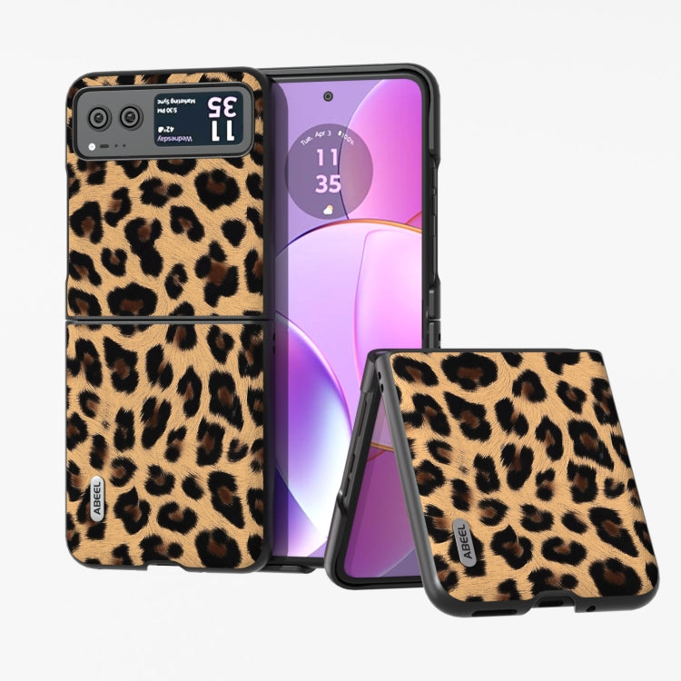ABEEL Black Edge Leopard Phone Case, For Motorola Razr 40, For Motorola Razr 40 Ultra Mobile Accessories - APEXEL INDIA - Mobile Lens - Mobile Camera Lens - Cellphone Accessories - Phone Lens - Smartphone Lens