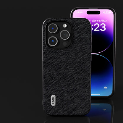 ABEEL Cross Texture Genuine Leather Phone Case, For iPhone 15 Plus, For iPhone 15, For iPhone 14 Plus, For iPhone 14, For iPhone 14 Pro, For iPhone 14 Pro Max Apple Accessories - APEXEL INDIA - Mobile Lens - Mobile Camera Lens - Cellphone Accessories - Phone Lens - Smartphone Lens