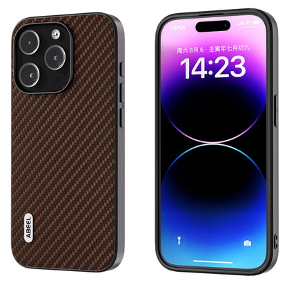 ABEEL Carbon Fiber Texture Protective Phone Case, For iPhone 15 Pro Max, For iPhone 15 Pro, For iPhone 15 Plus