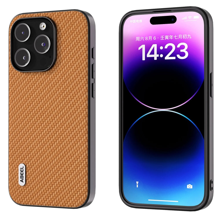 ABEEL Carbon Fiber Texture Protective Phone Case, For iPhone 15 Pro Max, For iPhone 15 Pro, For iPhone 15 Plus