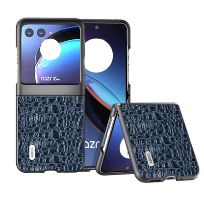 ABEEL Genuine Leather Canopy Black Edge Phone Case, For Motorola Razr 40 Ultra engabe3732 Mobile Accessories - APEXEL INDIA - Mobile Lens - Mobile Camera Lens - Cellphone Accessories - Phone Lens - Smartphone Lens