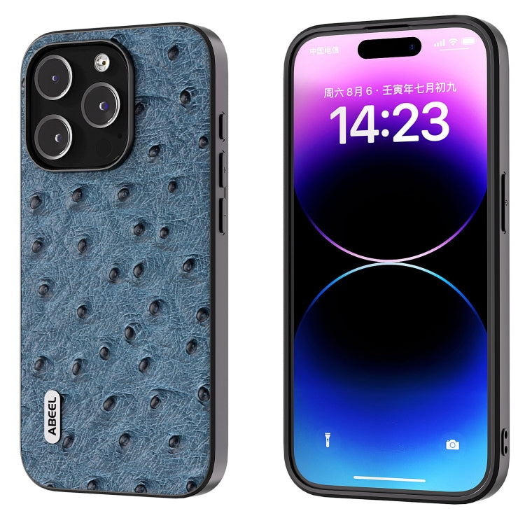 ABEEL Genuine Leather Ostrich Texture Phone Case, For iPhone 16 Pro Max, For iPhone 16 Pro, For iPhone 16 Plus, For iPhone 16, For iPhone 15 Pro Max, For iPhone 15 Pro Apple Accessories - APEXEL INDIA - Mobile Lens - Mobile Camera Lens - Cellphone Accessories - Phone Lens - Smartphone Lens