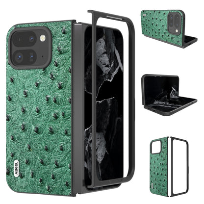 ABEEL Genuine Leather Ostrich Texture Phone Case, For Google Pixel 9 Pro Fold, For Google Pixel Fold engabe3734 Mobile Accessories - APEXEL INDIA - Mobile Lens - Mobile Camera Lens - Cellphone Accessories - Phone Lens - Smartphone Lens