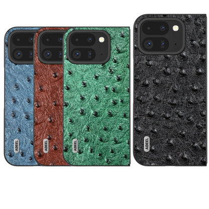 ABEEL Genuine Leather Ostrich Texture Phone Case, For Google Pixel 9 Pro Fold, For Google Pixel Fold engabe3734 Mobile Accessories - APEXEL INDIA - Mobile Lens - Mobile Camera Lens - Cellphone Accessories - Phone Lens - Smartphone Lens