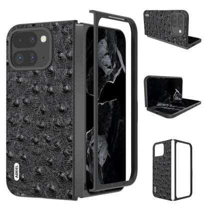 ABEEL Genuine Leather Ostrich Texture Phone Case, For Google Pixel 9 Pro Fold, For Google Pixel Fold engabe3734 Mobile Accessories - APEXEL INDIA - Mobile Lens - Mobile Camera Lens - Cellphone Accessories - Phone Lens - Smartphone Lens