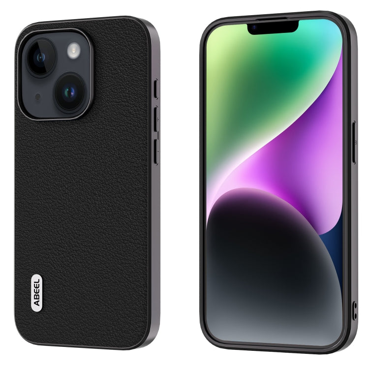 ABEEL Genuine Leather Wave Black Edge Phone Case, For iPhone 15 Plus, For iPhone 15 Apple Accessories - APEXEL INDIA - Mobile Lens - Mobile Camera Lens - Cellphone Accessories - Phone Lens - Smartphone Lens