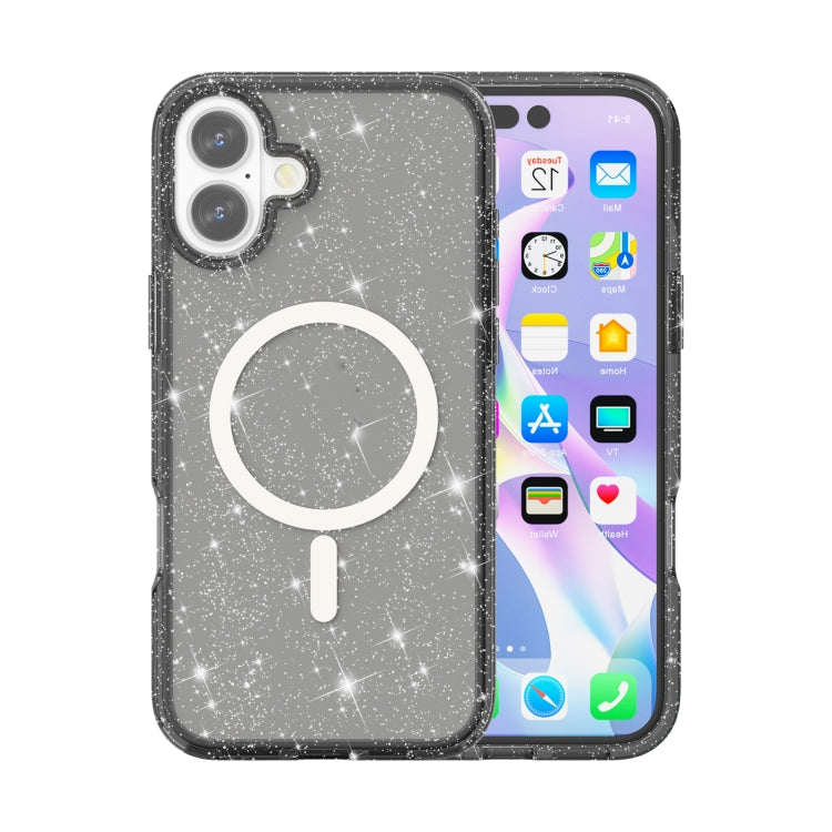 Terminator Style Glitter Powder MagSafe Magnetic Phone Case, For iPhone 16, For iPhone 15 Pro Max, For iPhone 15 Pro, For iPhone 15 Plus Apple Accessories engter4218 iPhone 16 - APEXEL INDIA - Mobile Lens - Mobile Camera Lens - Cellphone Accessories - Phone Lens - Smartphone Lens